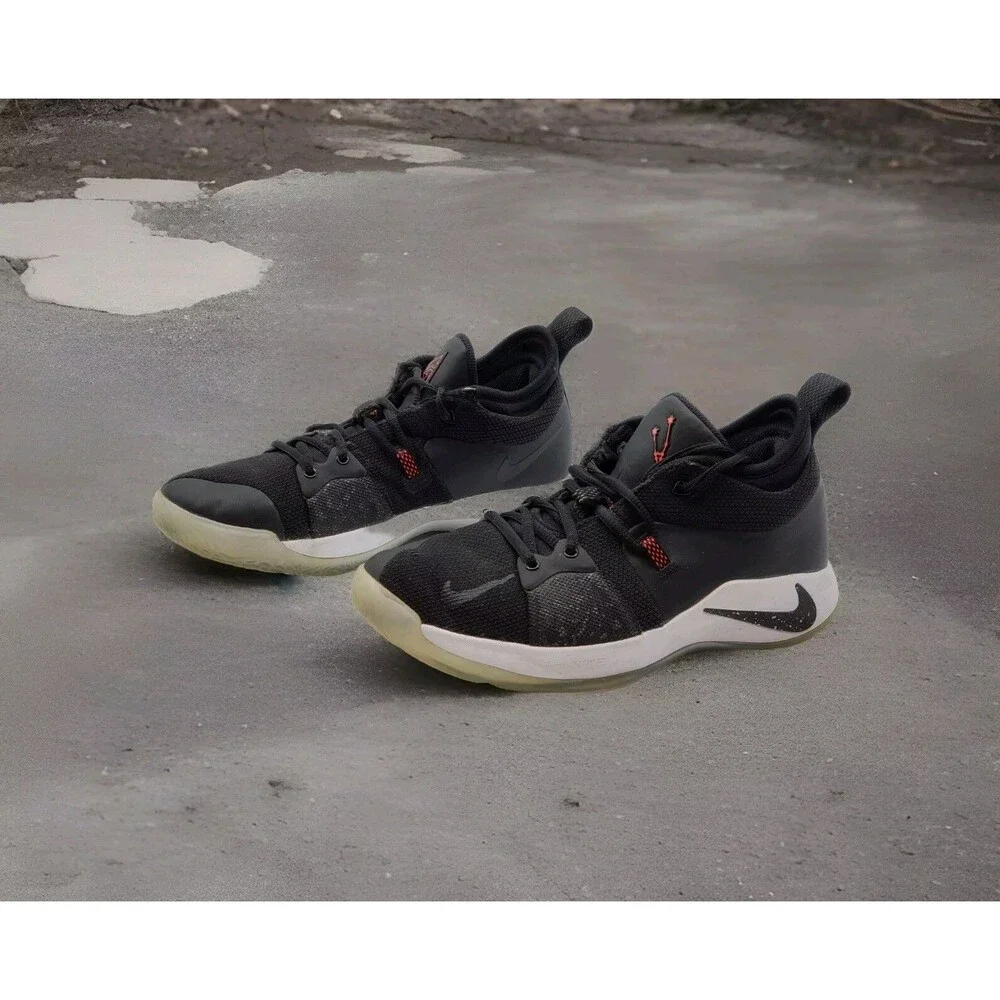 Nike PG 2 Taurus Black Solar Red Boys Size 7Y Basketball Shoes 943820-003 Paul G
